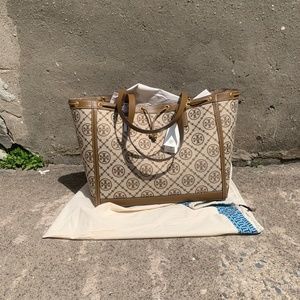 Tory Burch T Monogram Jacquard Tote